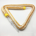 1.8m Yellow Striped Fur Design Acrylic Hookah Shisha Hose Pipe (ES-HH-006)